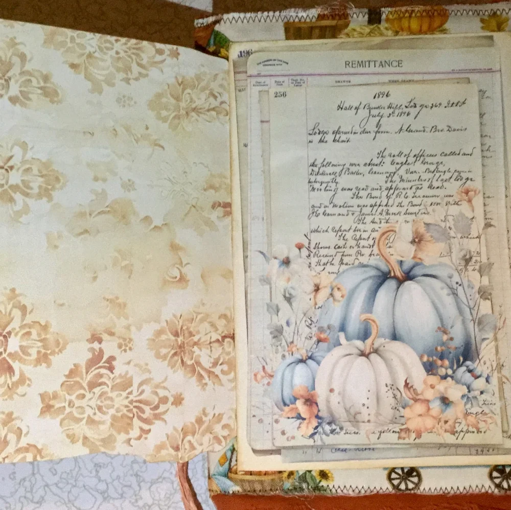 🥮 Charming Grateful Pumpkin 🕋 Spice Vintage Journal ☕
